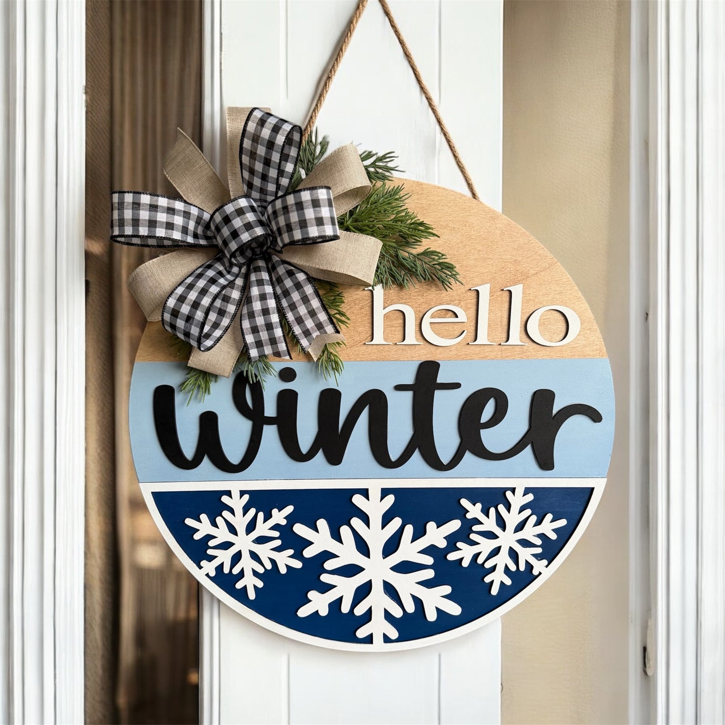 Hello Winter Door Hanger