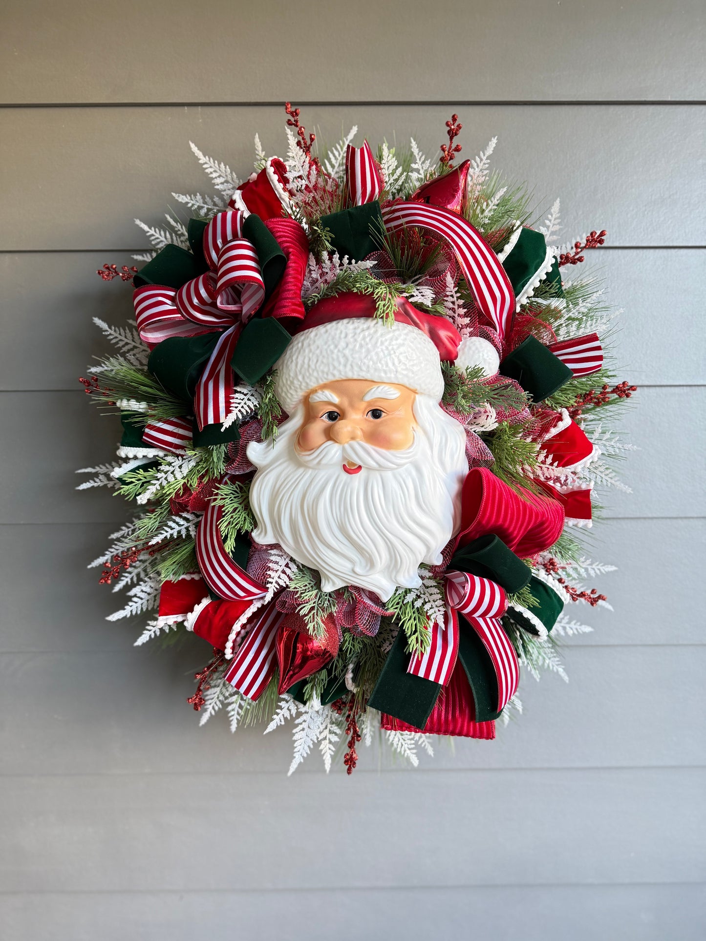 XL Velvet Santa Wreath