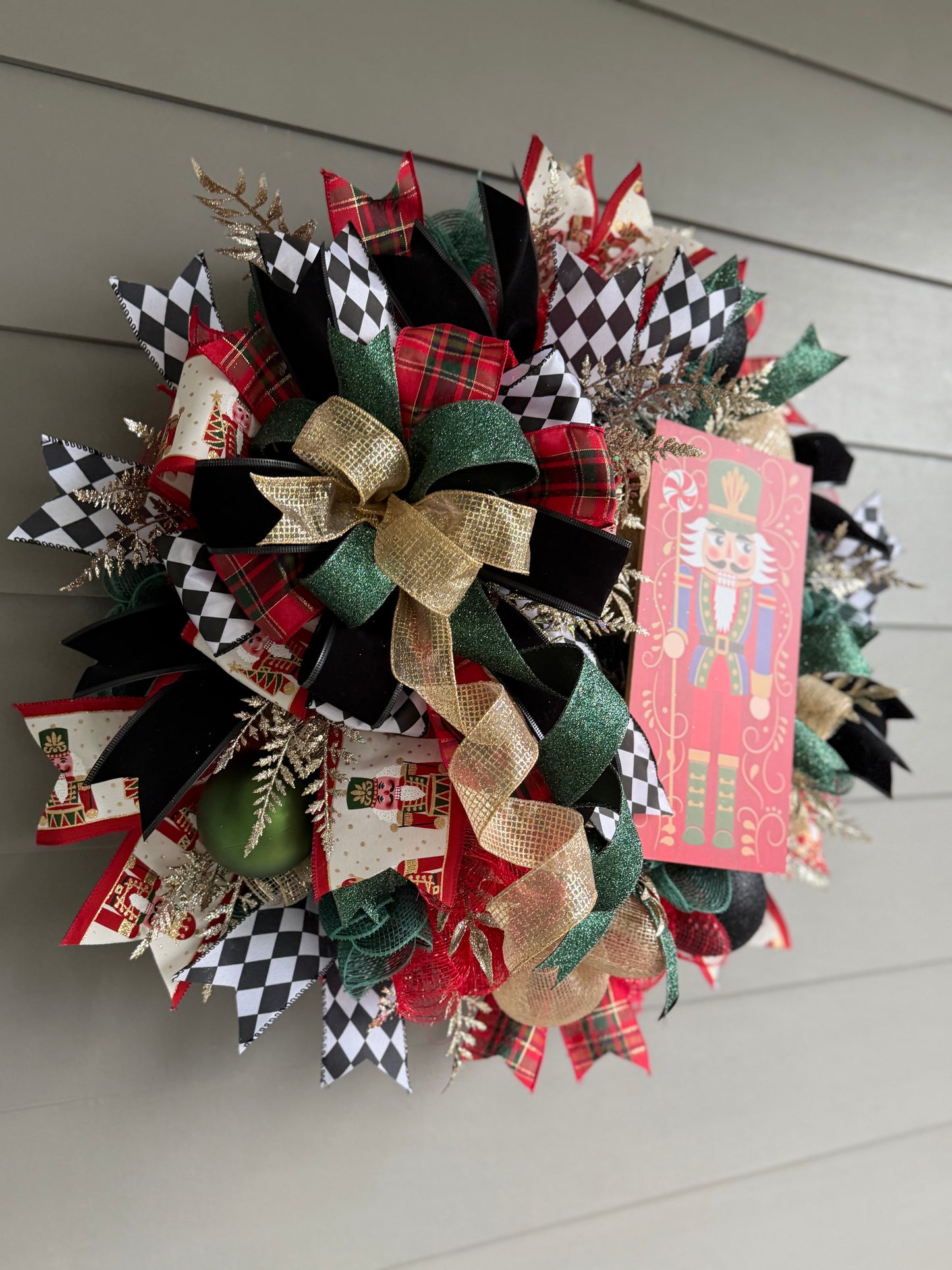 Nutcracker Wreath - Harlequin