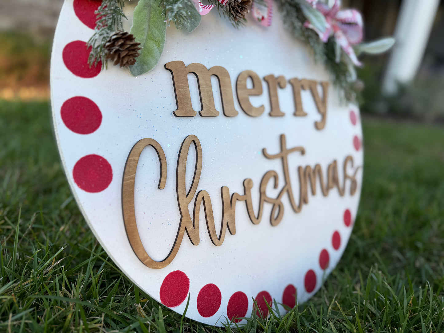 Merry Christmas Hanger - Red Dot