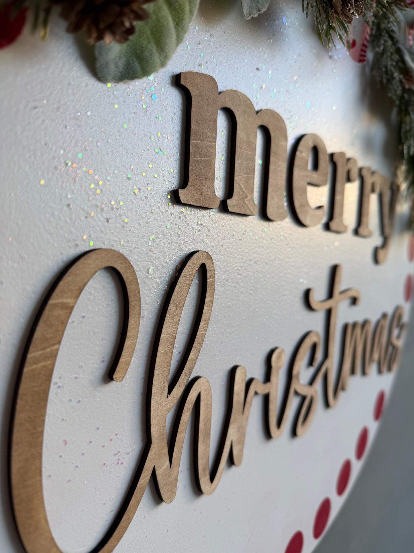 Merry Christmas Hanger - Red Dot