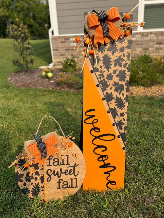 Fall Sweet Fall Welcome Porch Set