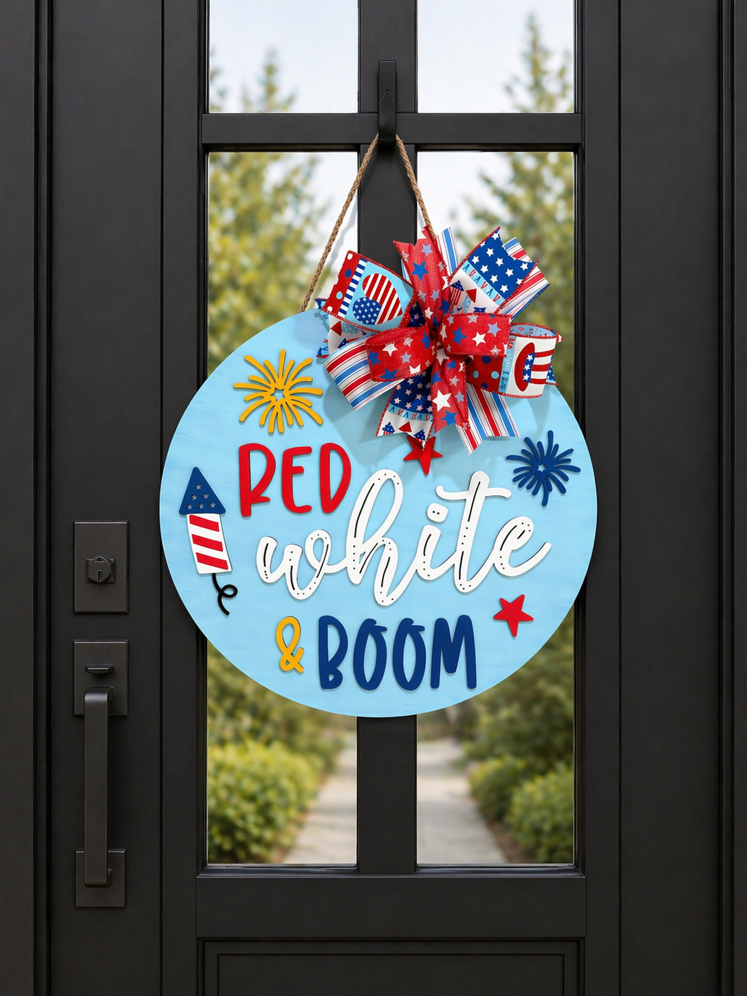 Red White & Boom - Light Blue