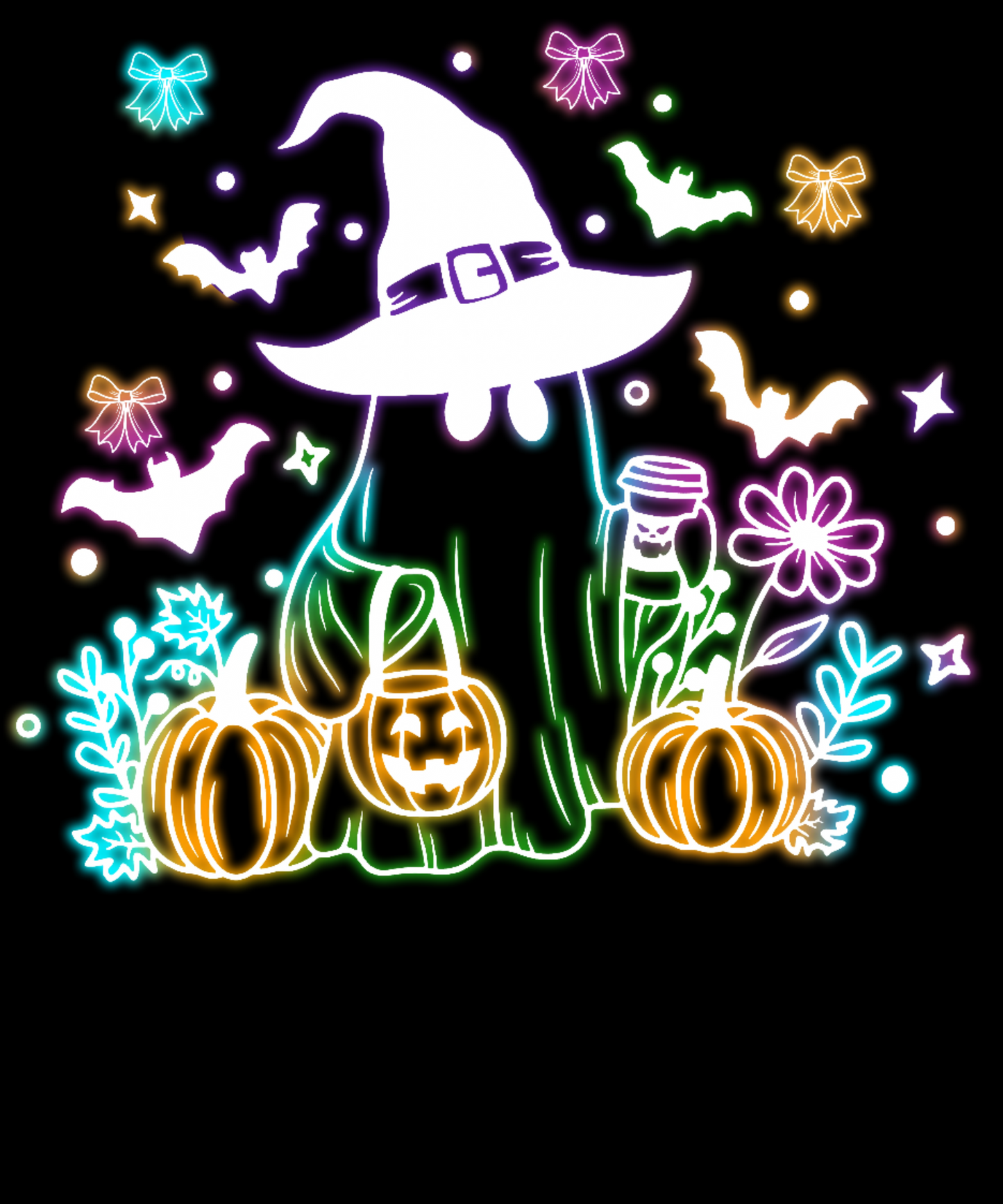 Halloween Neon T-shirt - Design 2