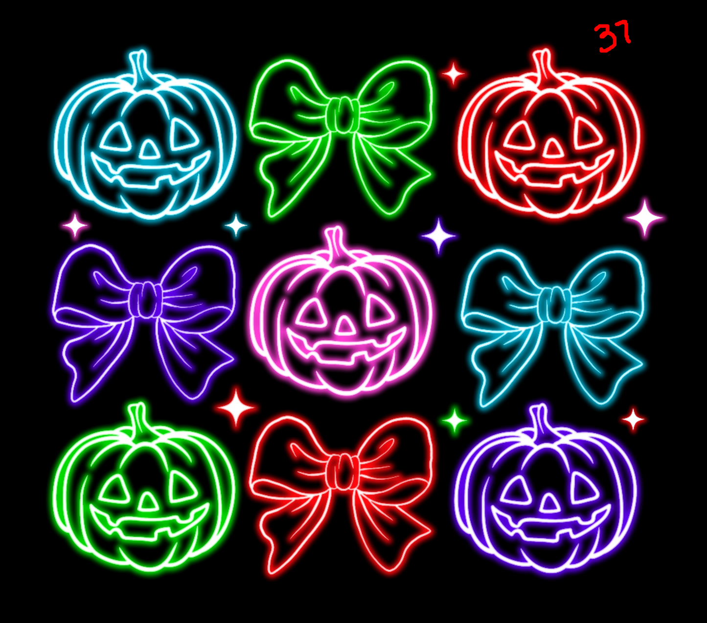 Halloween Neon T-shirt - (Designs 30 thru 39)