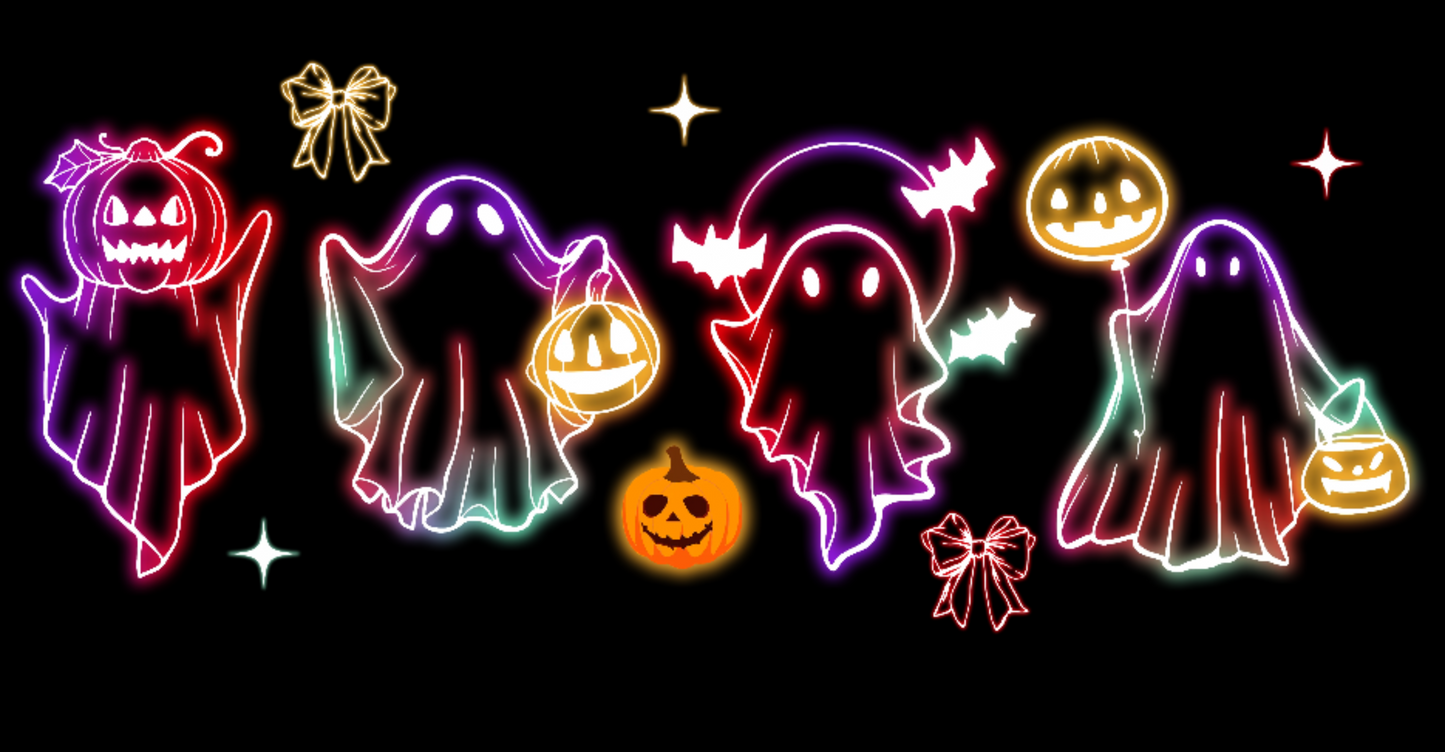 Halloween Neon T-shirt - Design 3