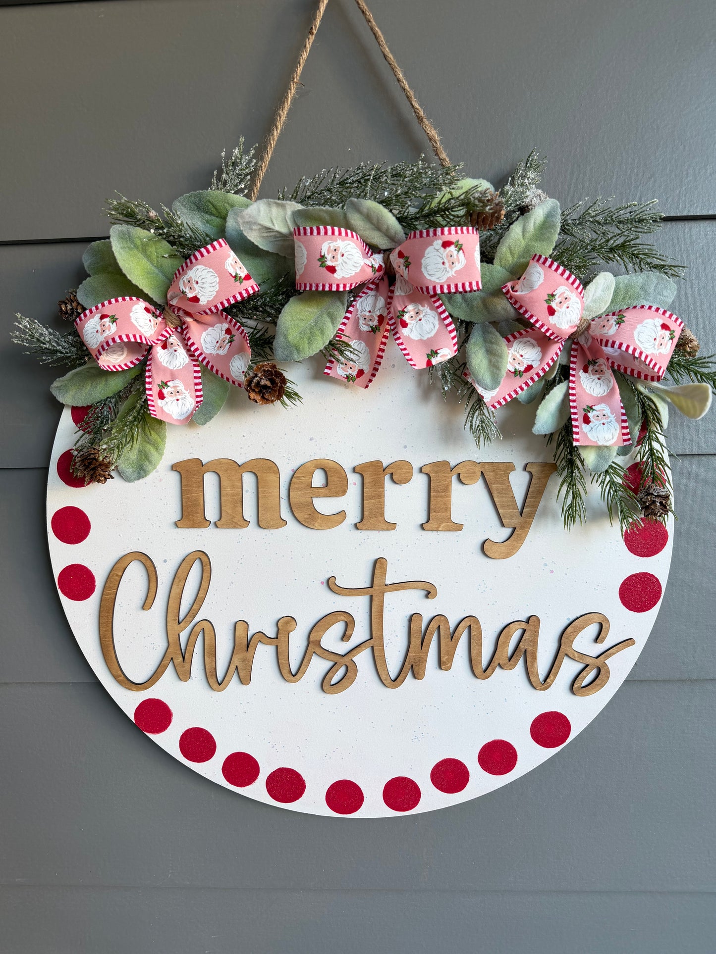 Merry Christmas Hanger - Red Dot