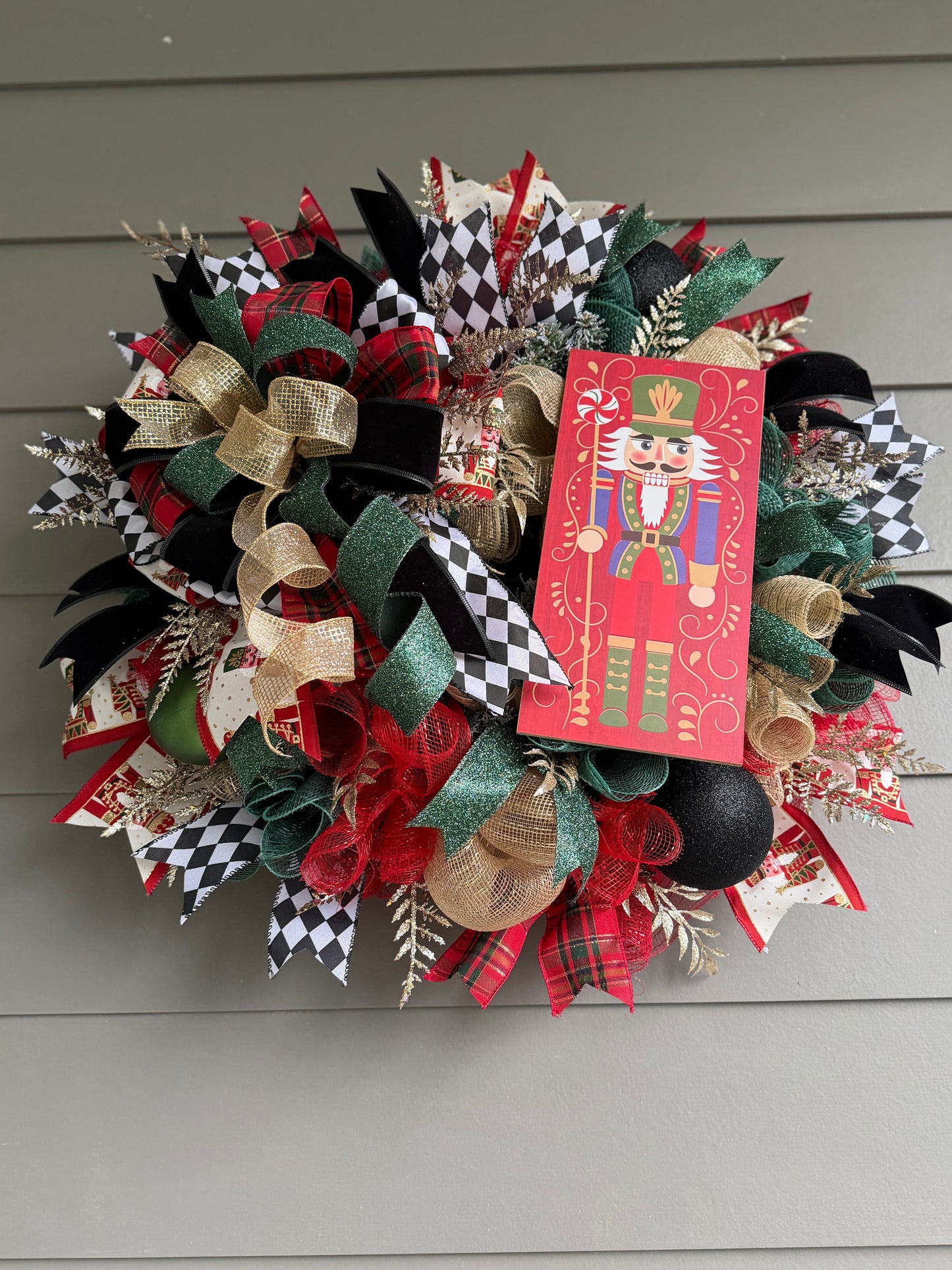 Nutcracker Wreath - Harlequin
