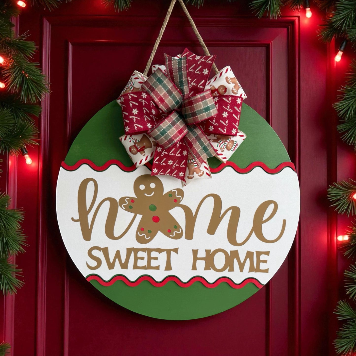 Gingerbread Home Sweet Home Hanger