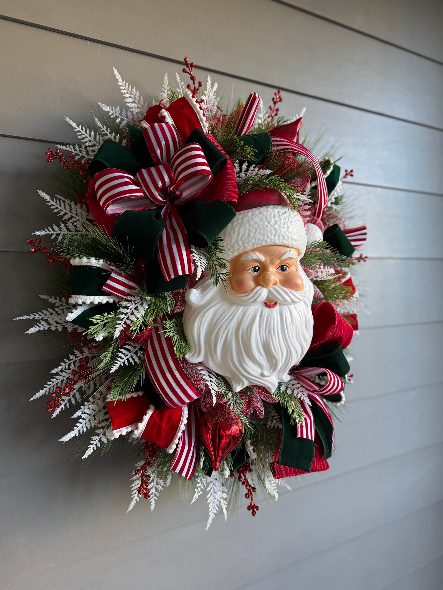 XL Velvet Santa Wreath