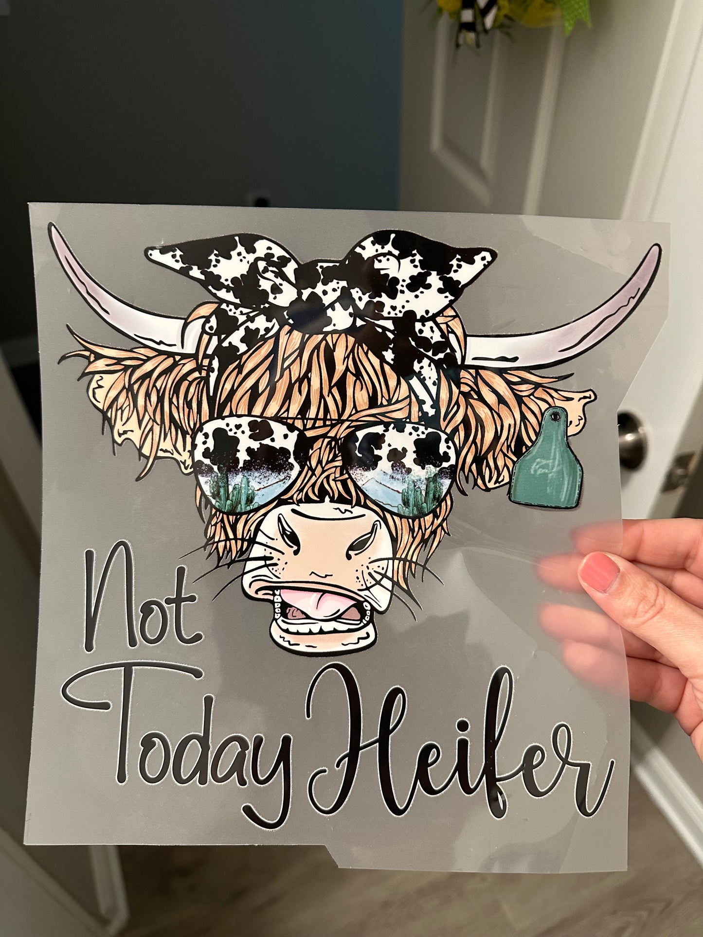 Not Today Heifer Highland Cow Tee