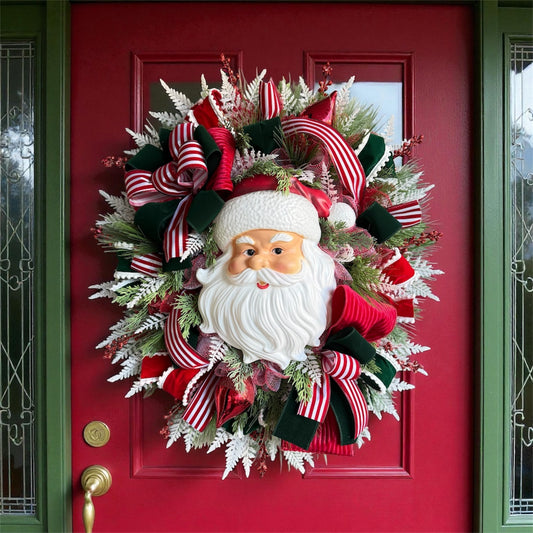 XL Velvet Santa Wreath