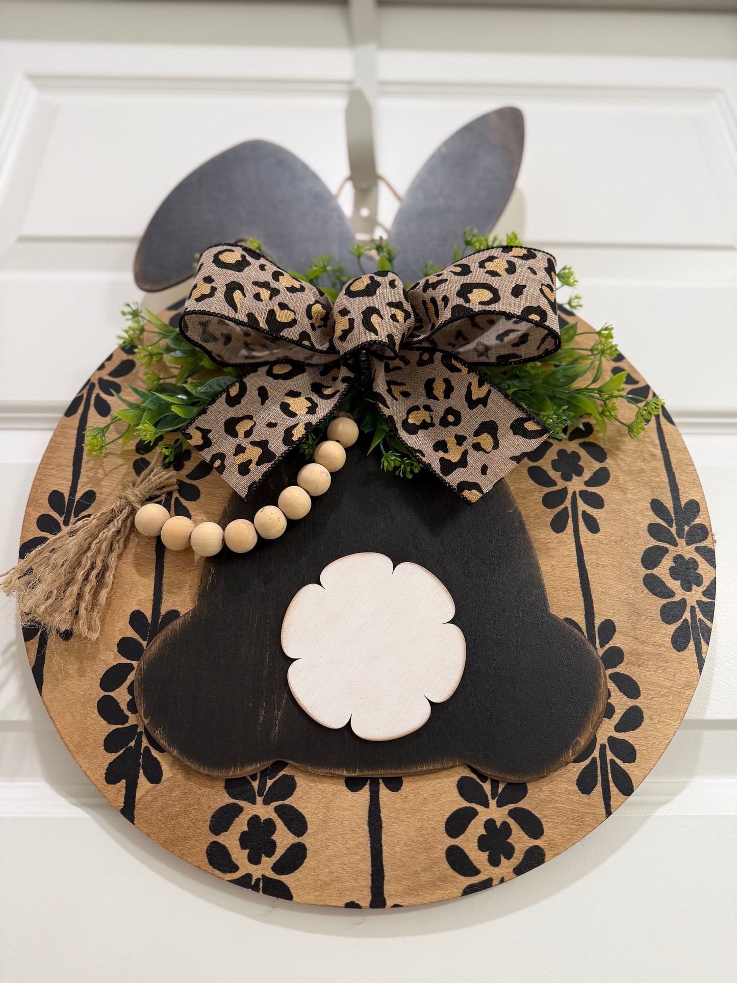 Black Beaded Easter Bunny