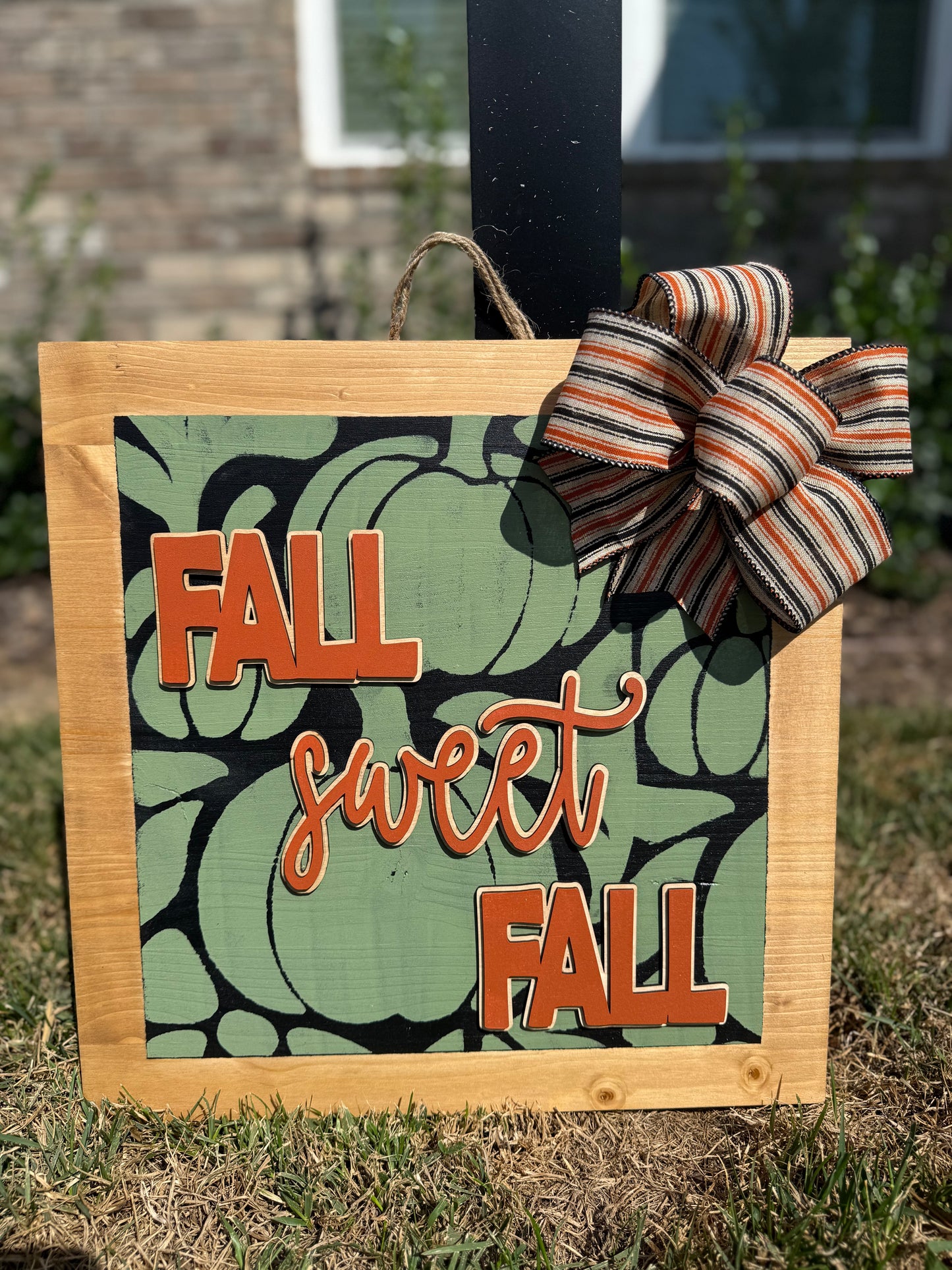Fall Sweet Fall - Green Pumpkins Door Hanger
