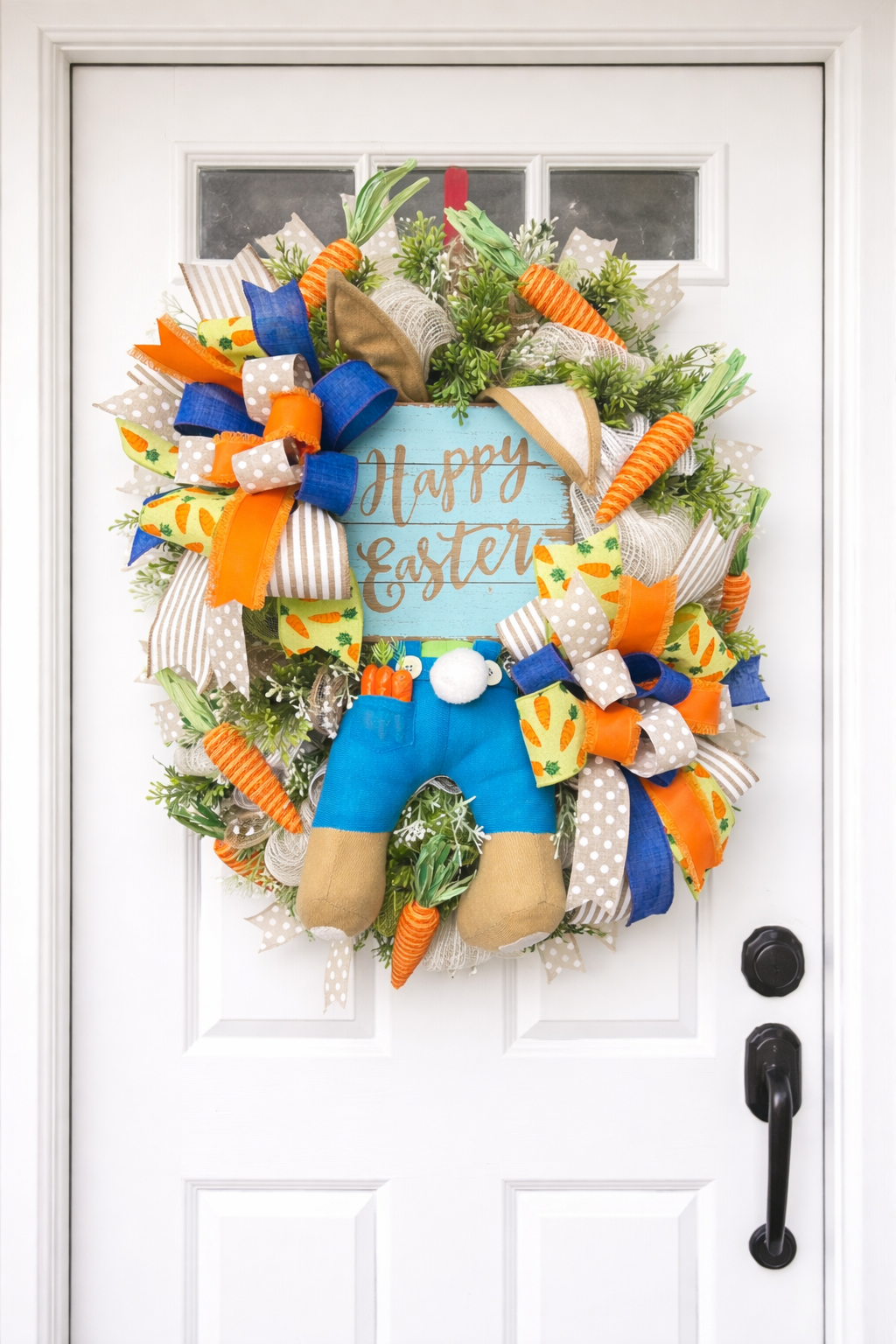 Happy Easter Wreath- Carrots & Bunny Butt