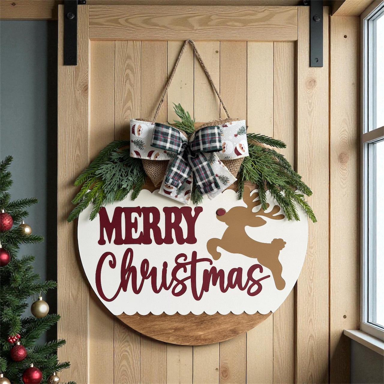 Merry Christmas Reindeer Hanger