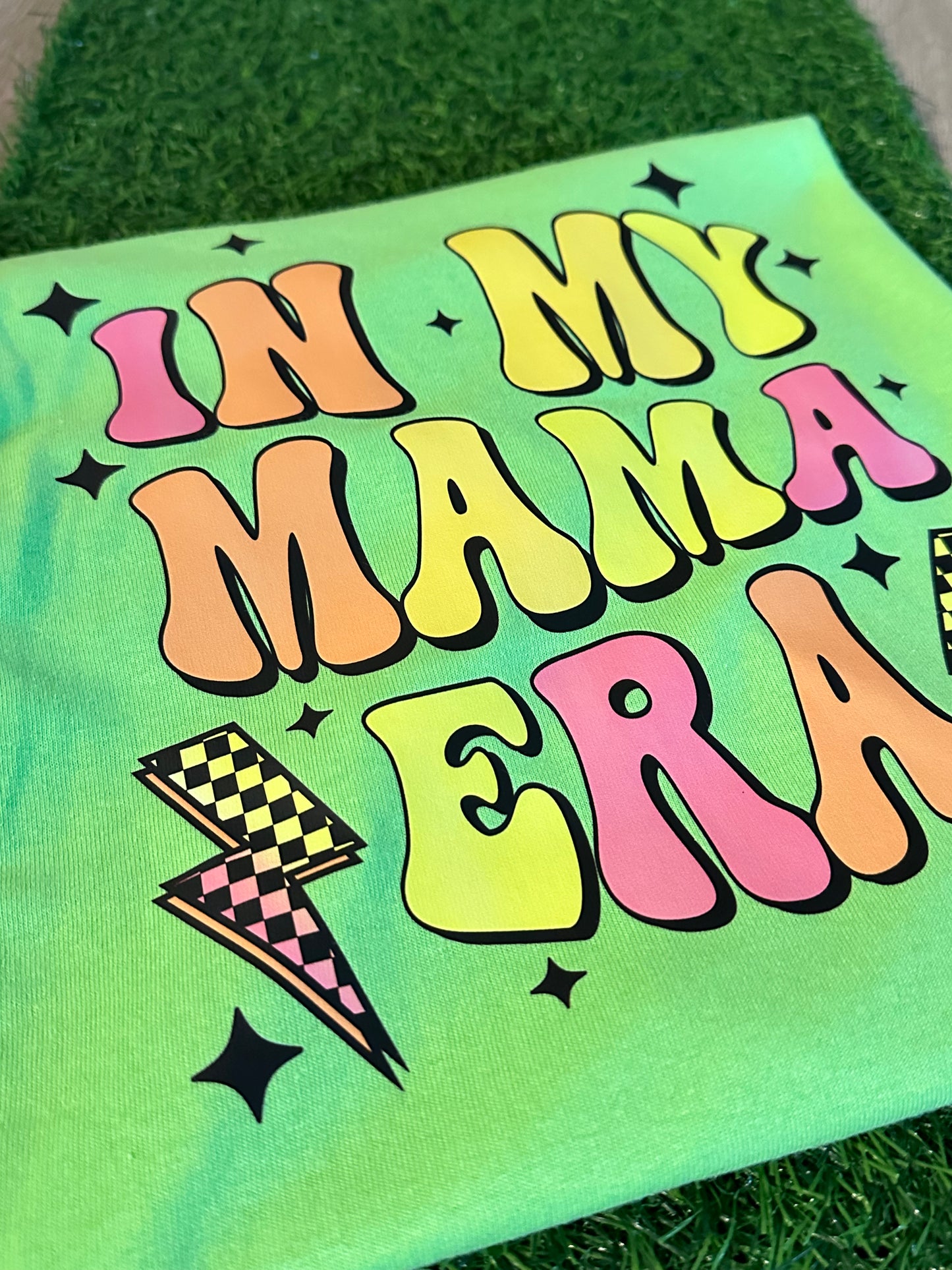 In My Mama Era Tee - Neon