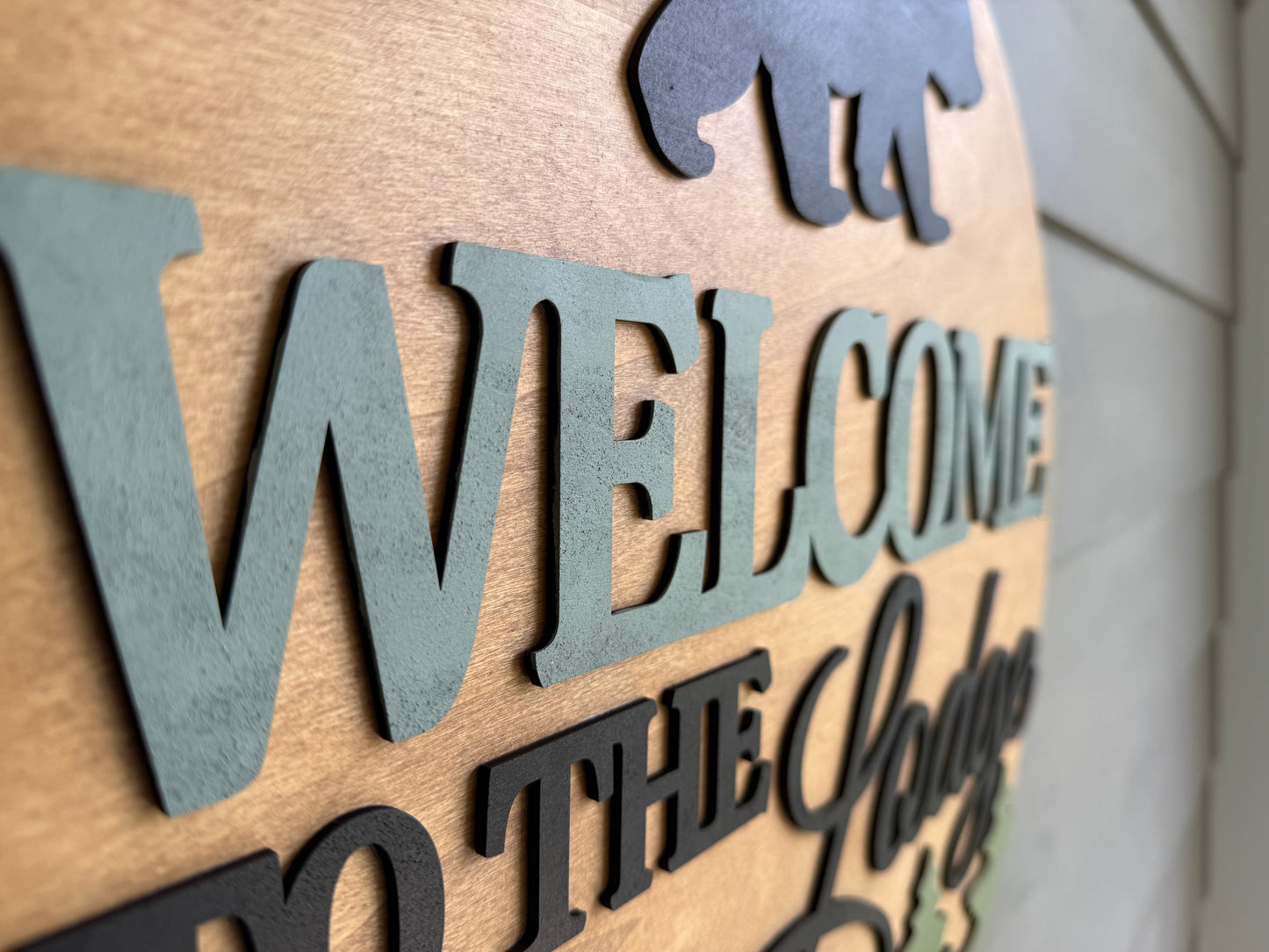 Welcome To The Lodge Door Hanger