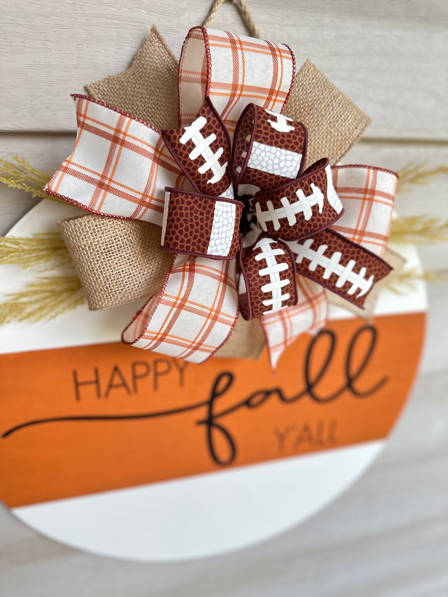 Happy Fall Y'all - Football Door Hanger